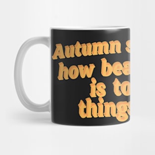 Autumn Quote Mug